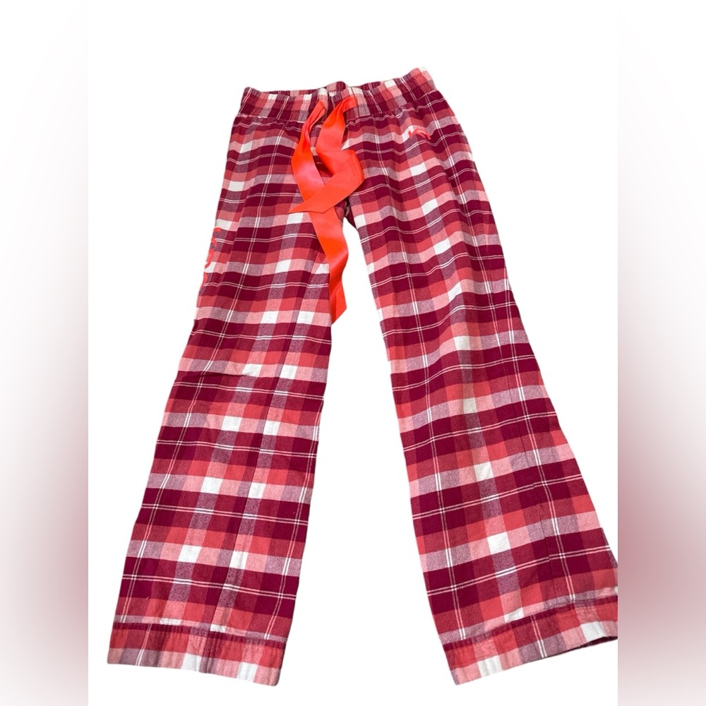 Kari Traa Pajama Pants Cotton Elastic And Drawstring Plaid